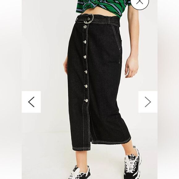 BDG Urban Outfitters denim button down pencil skirt - Picture 4 of 7